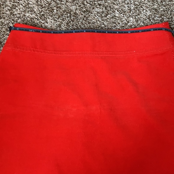 J Crew red corduroy mini skirt 4 - Picture 9 of 11